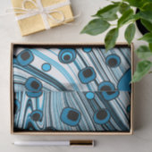 Retro  Cute Pattern met Groovy Style Tissuepapier (Geschenk)