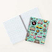 Retro cuties: grillige pastel notitieboek (Binnen)