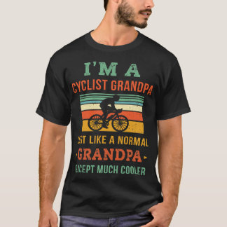 Retro Cyclist Grandpa Shirt - Grandfather Cycling