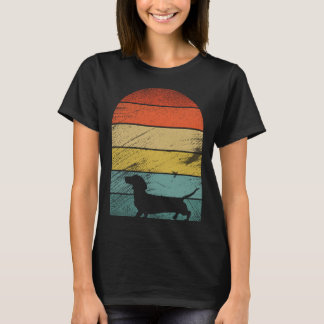 Retro Dachshund Honden en schattig dier 1 T-shirt