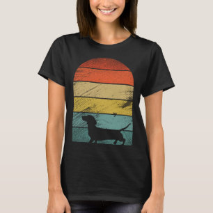 Retro Dachshund Honden en schattig dier 1 T-shirt