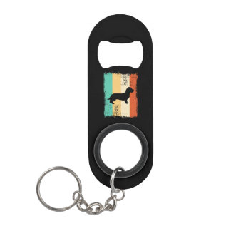 Retro Dachshund Wirehaire Mini Flessenopener