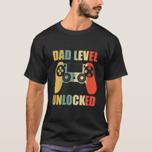 Retro Dad Level ontgrendeld nieuwe speelgoedlover T-shirt