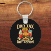 Retro Dad Tax Making Sure It's Not Ison Funny Fath Sleutelhanger (Voorkant)