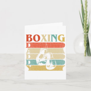 Retro Daddy Boxing Funny Handschoenen Papa Gift Kaart