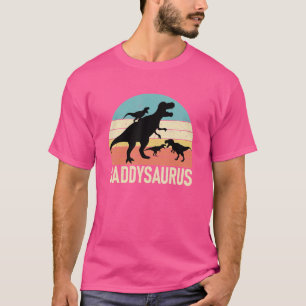 Retro Daddy Dinosaur Daddysaurus Father Day T-shirt