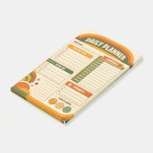 Retro Dagelijkse Planner Post-it® Notes (Schuin)