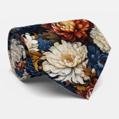 Retro Dahlia Stropdas (Opgerold)