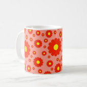 Retro Daisies Coffee-Mok Koffiemok (Voorkant links)