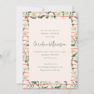Retro Daisies Floral Garden Green Vrijgezellenfees Kaart