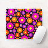 Retro Daisies Mousepad Muismat (Met muis)