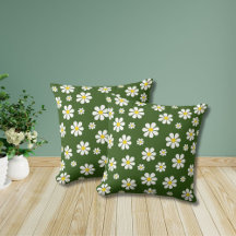 Retro Daisies op groen