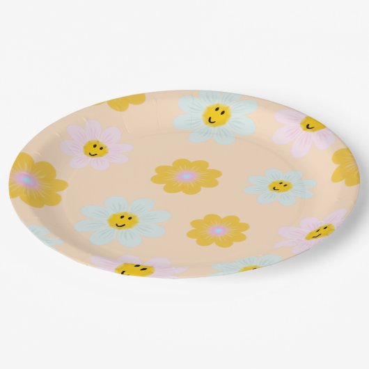 Retro Daisy Birthday Custom Paper Bord (Gekanteld)