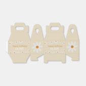 Retro Daisy Birthday Favor Box Bedankdoosjes (Uitgevouwen)