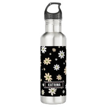 Retro Daisy Bloemen Patroon Boho gepersonaliseerd