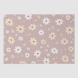 Retro Daisy Bloemenpatroon Boho Decoratief Tissuepapier