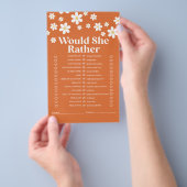 Retro Daisy bruiloftsfeest Game Flyer (Hand)