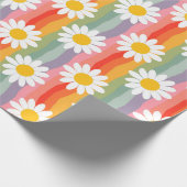 Retro Daisy Cadeaupapier (Hoek)