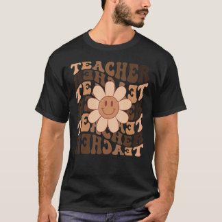 Retro Daisy Melanin Teachers Celebrate Black Histo T-shirt