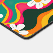 Retro Daisy Motif coloré et Trippy Nom personnalis (Coin)