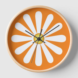 Retro daisy oranje