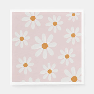 Retro Daisy Party Napkin Servet