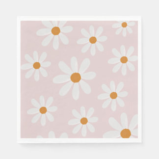 Retro Daisy Party Napkin Servet