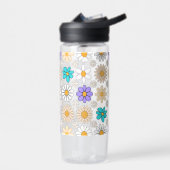 Retro Daisy Patroon Simple.01. Geen BG Waterfles (Links)