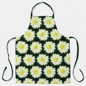 Retro  daisy pattern  in  dark green schort (Voorkant)