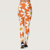 Retro Daisy Pattern-Leggings Leggings (Achterkant)