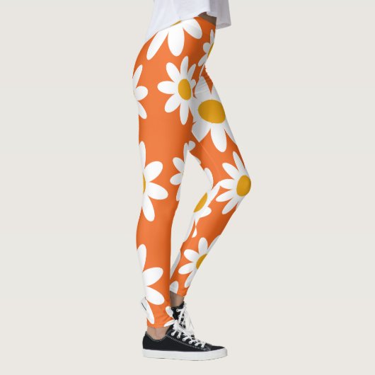 Retro Daisy Pattern-Leggings Leggings (Rechts)