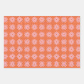 Retro Daisy Print Inpakpapier Vel (Voorkant)