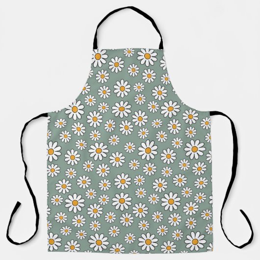 Retro Daisy Print Schort (Voorkant)