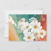 Retro Daisy Rainbow Merci d'anniversaire (Dos)