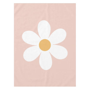Retro daisy roze boho tafelkleed