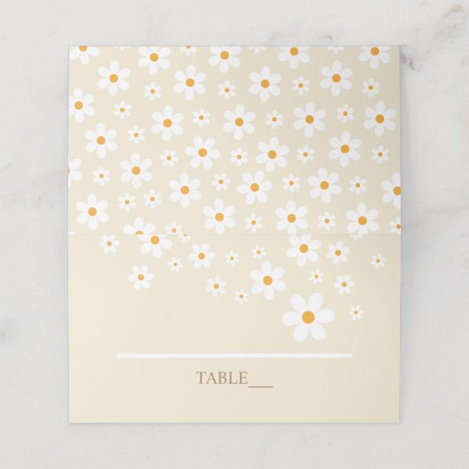 Retro Daisy Tan (Buitenkant ongevouwen)