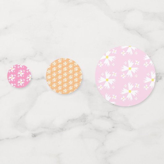 Retro Daisy Way Two Groovy Rainbow Party Confetti (Voorkanten)