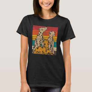 Retro Dalmatiërs Huisdier Hond Dalmatiër T-shirt