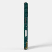 Retro  Damask Peacock Feathers Case-Mate iPhone Case (Achterkant / Rechts)