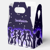 Retro Dance Party Paars Gable Bedankdoosjes (Geopend)