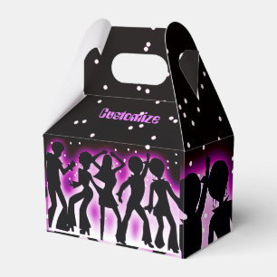 Retro Dance Party roze kabel Bedankdoosjes