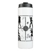 Retro Dance Wall.w Thermosbeker (Voorkant)