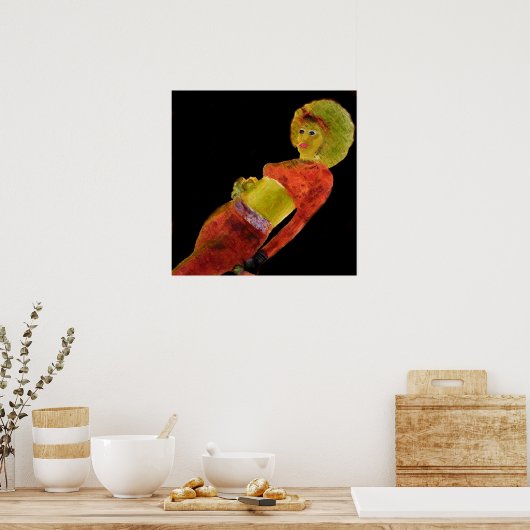RETRO DANCER POSTER (Keuken)