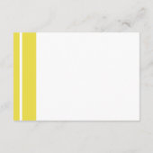 Retro Dandelions Yellow Minimalist Reception Kaart (Achterkant)