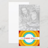 retro DANK JE WEL Bedankkaart (Voorkant / Achterkant)