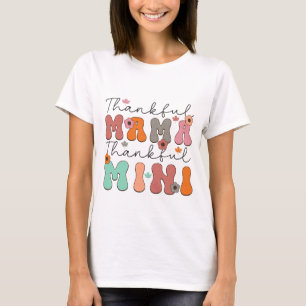 Retro Dankbare Mama Dankbare Mini - Herfst T-shirt