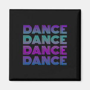 Retro Dans Ik Hou van Dansen Danser Tiener Student Magneet