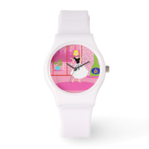 Retro Dans la montre rose