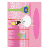 Rétro Dans La Nappe Rose (Devant)