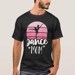 Retro Dans Moeder Roze Ballerina Shirt Balle
